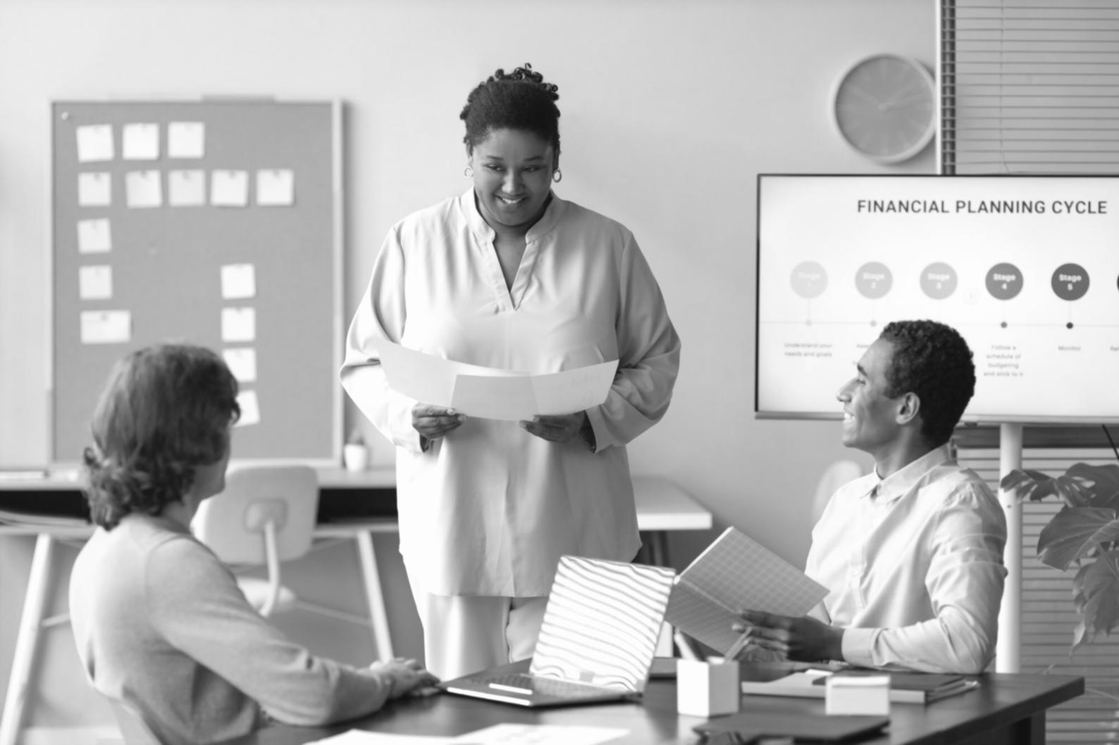 Financial planning documents and calculator
